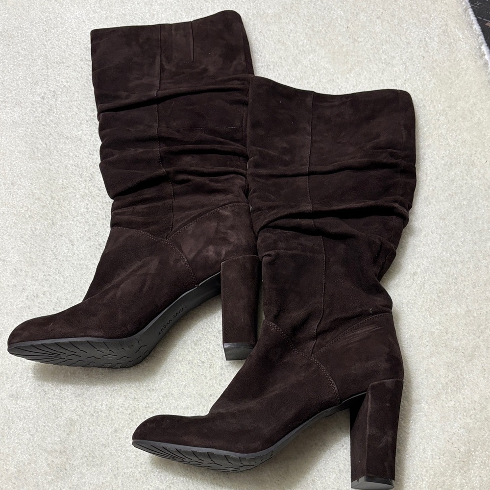 Nine West Brown Suede Boots